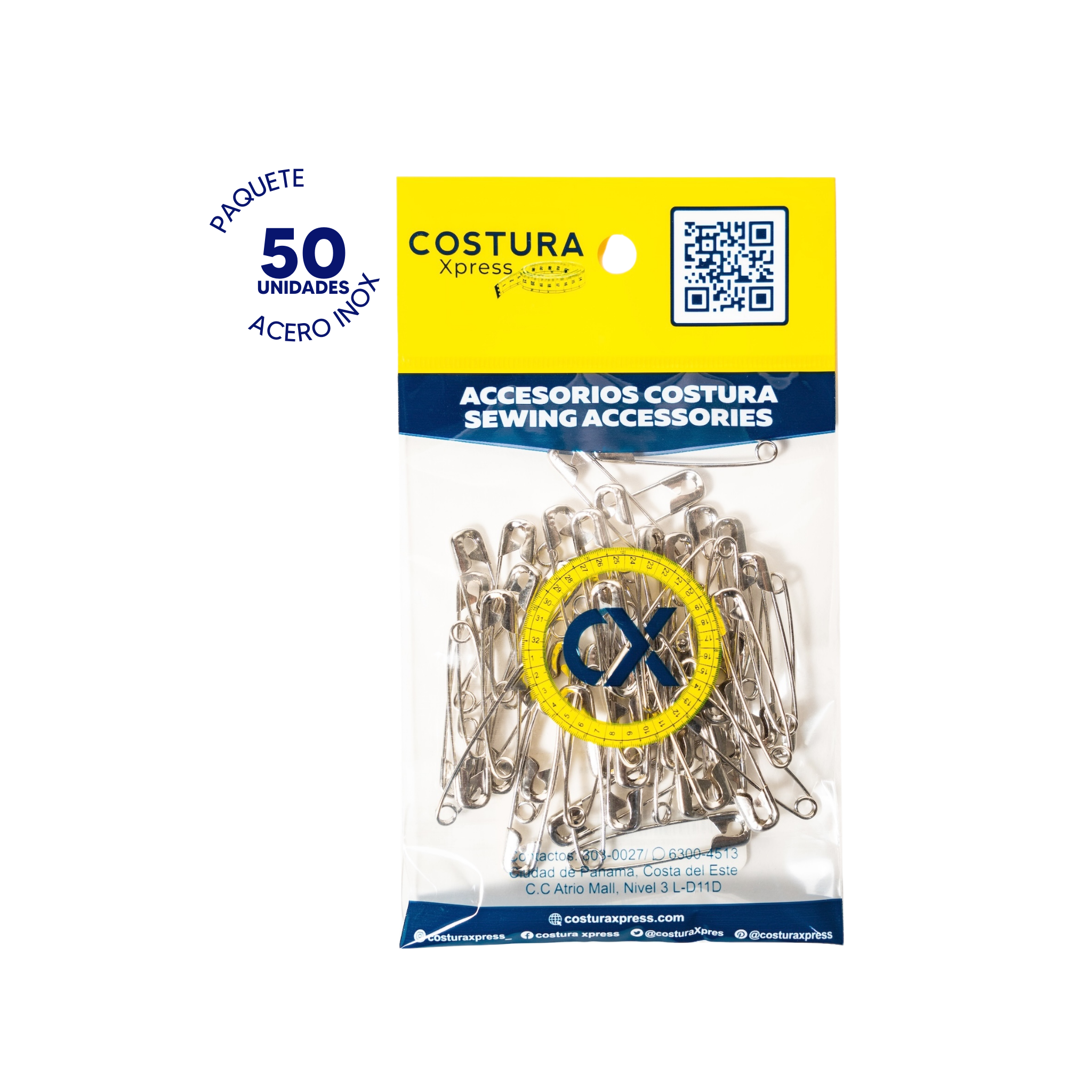Imperdible DRITZ 1 1/2 PULGADAS / 50 UNIDADES