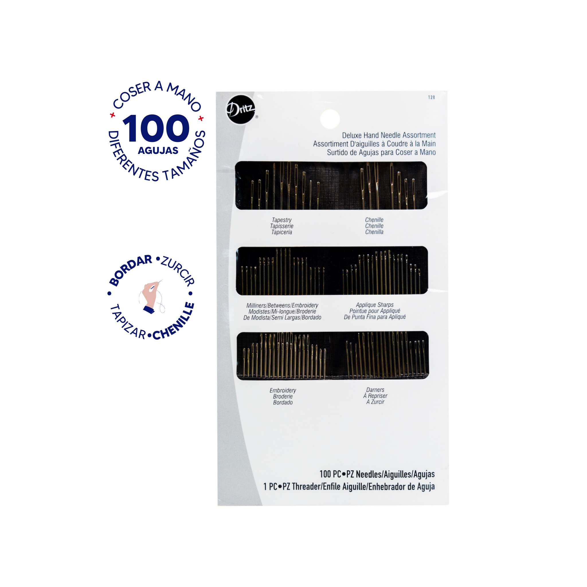 Agujas coser a mano Dritz - 100 piezas