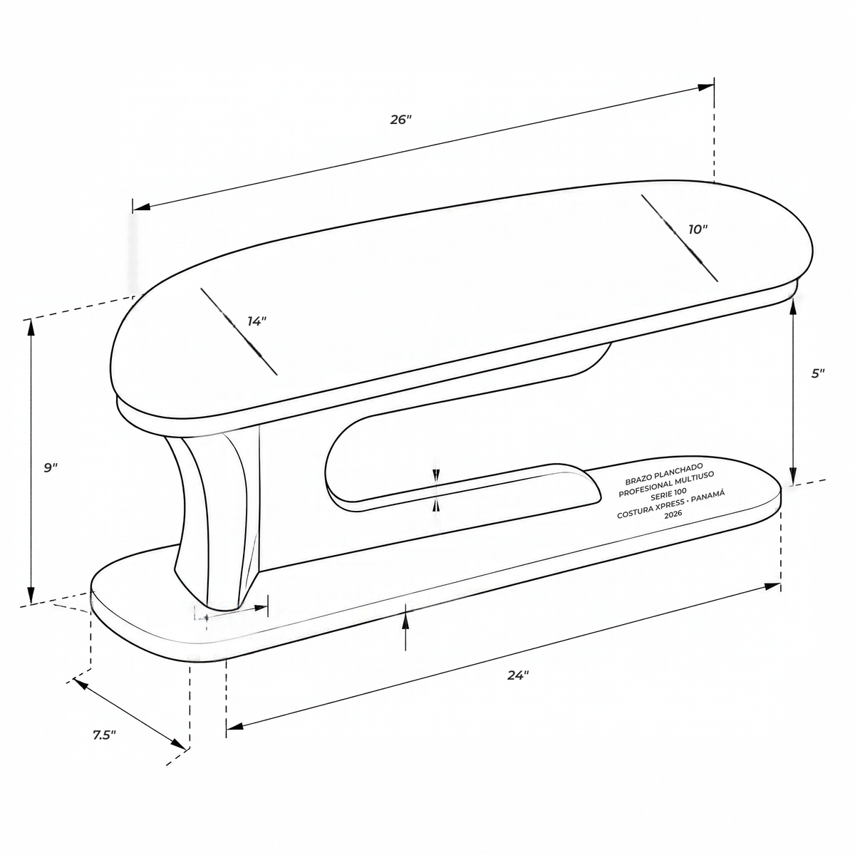 Brazo de Planchado Multiuso (Serie 100)