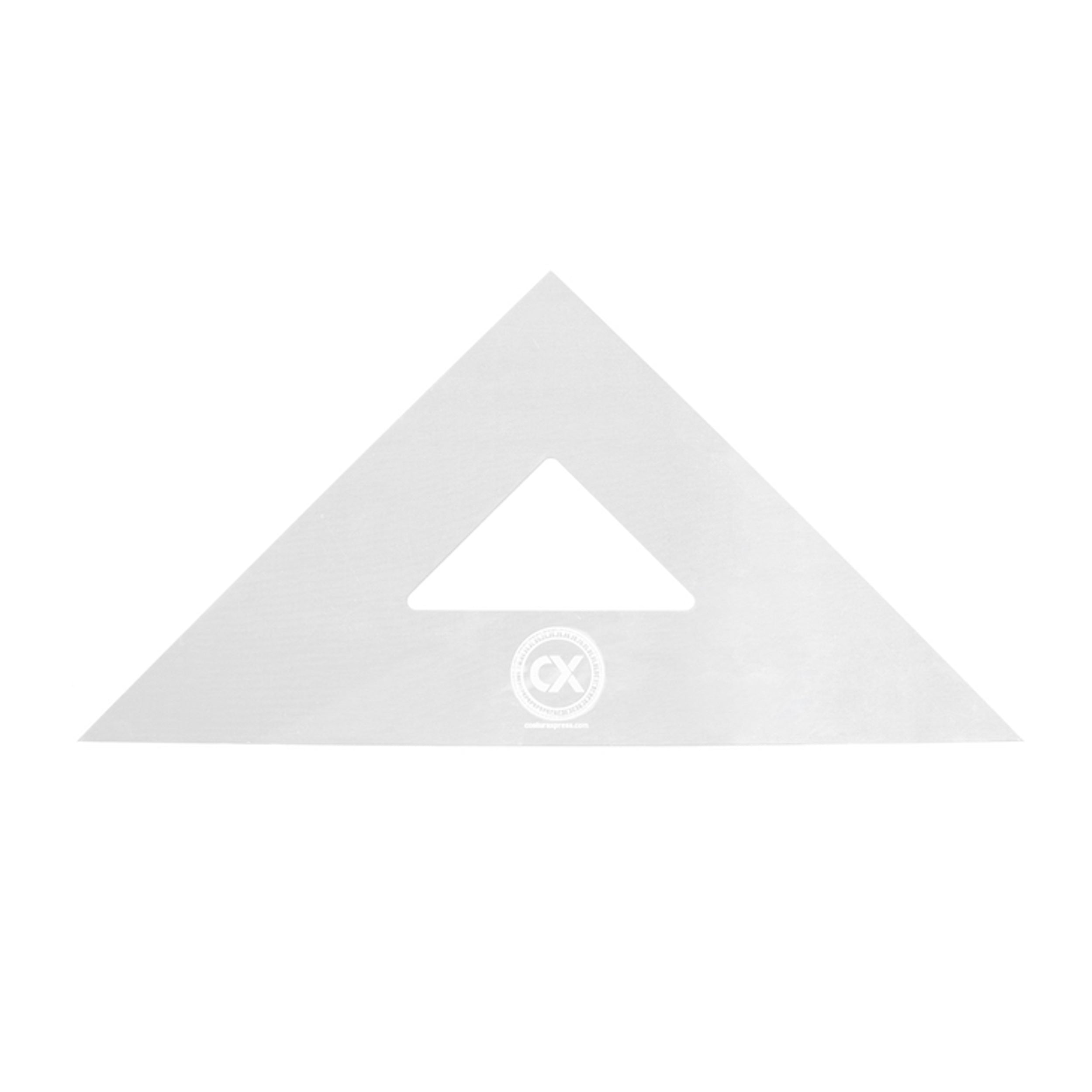 Escuadra triangular de sastre 45/90