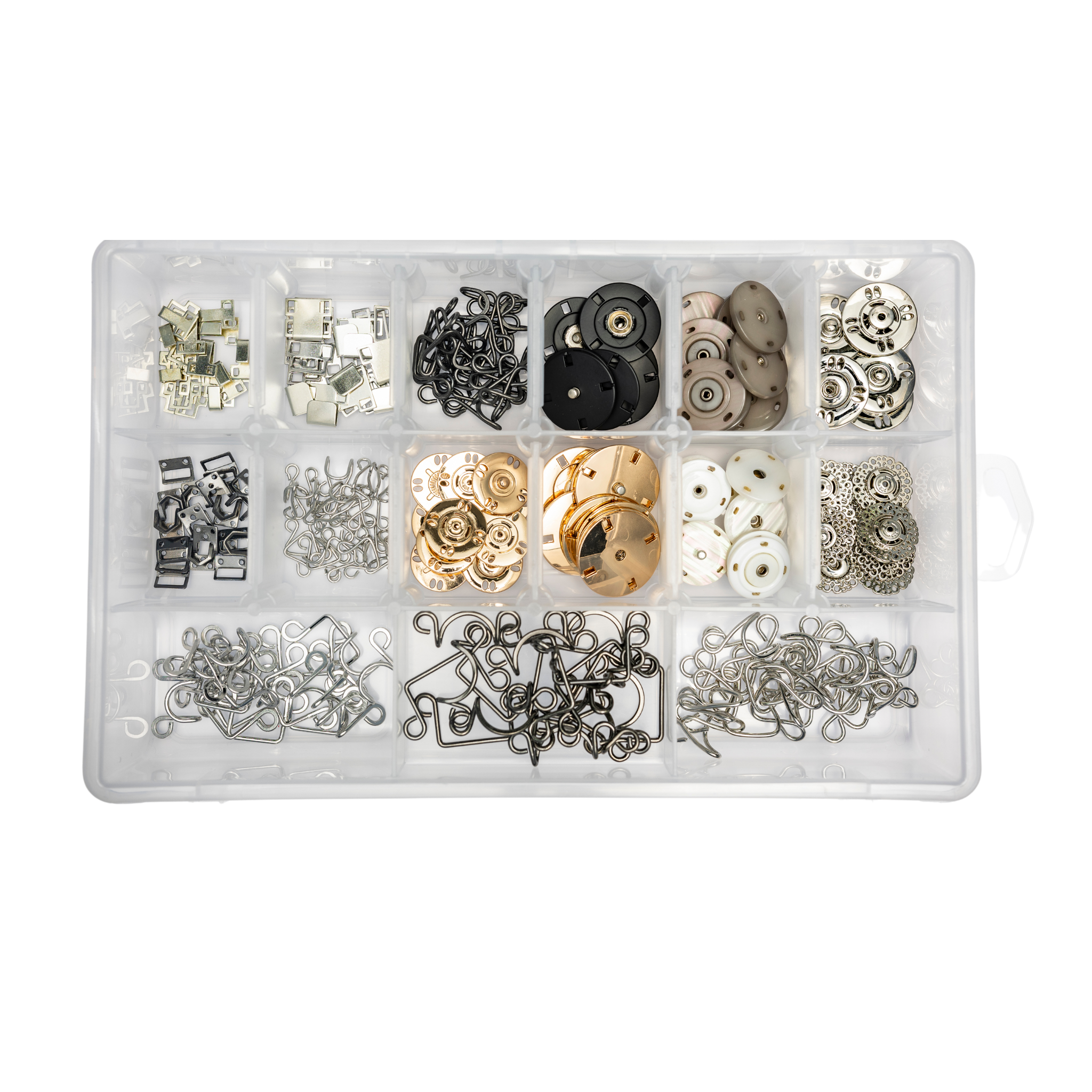 Kit Gafetes y Broches: 222 Piezas