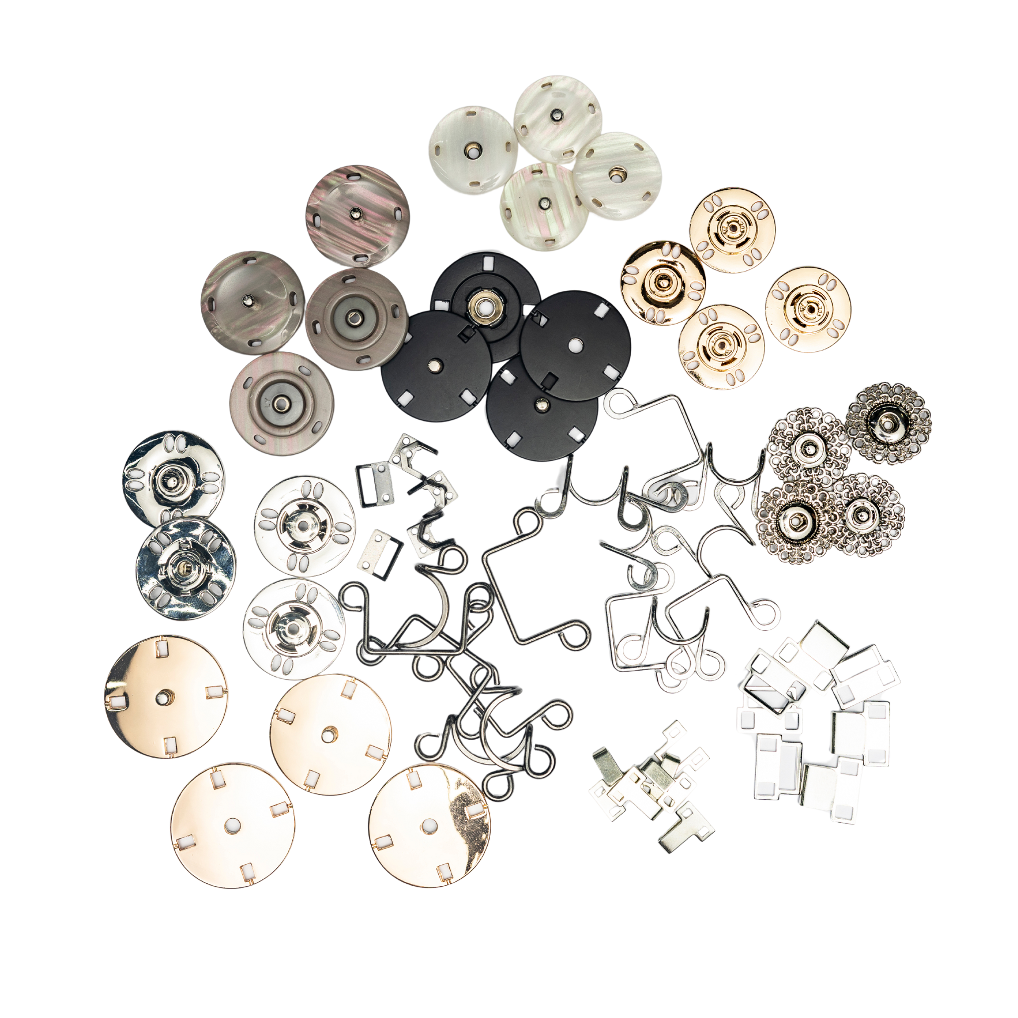 Kit Gafetes y Broches: 222 Piezas
