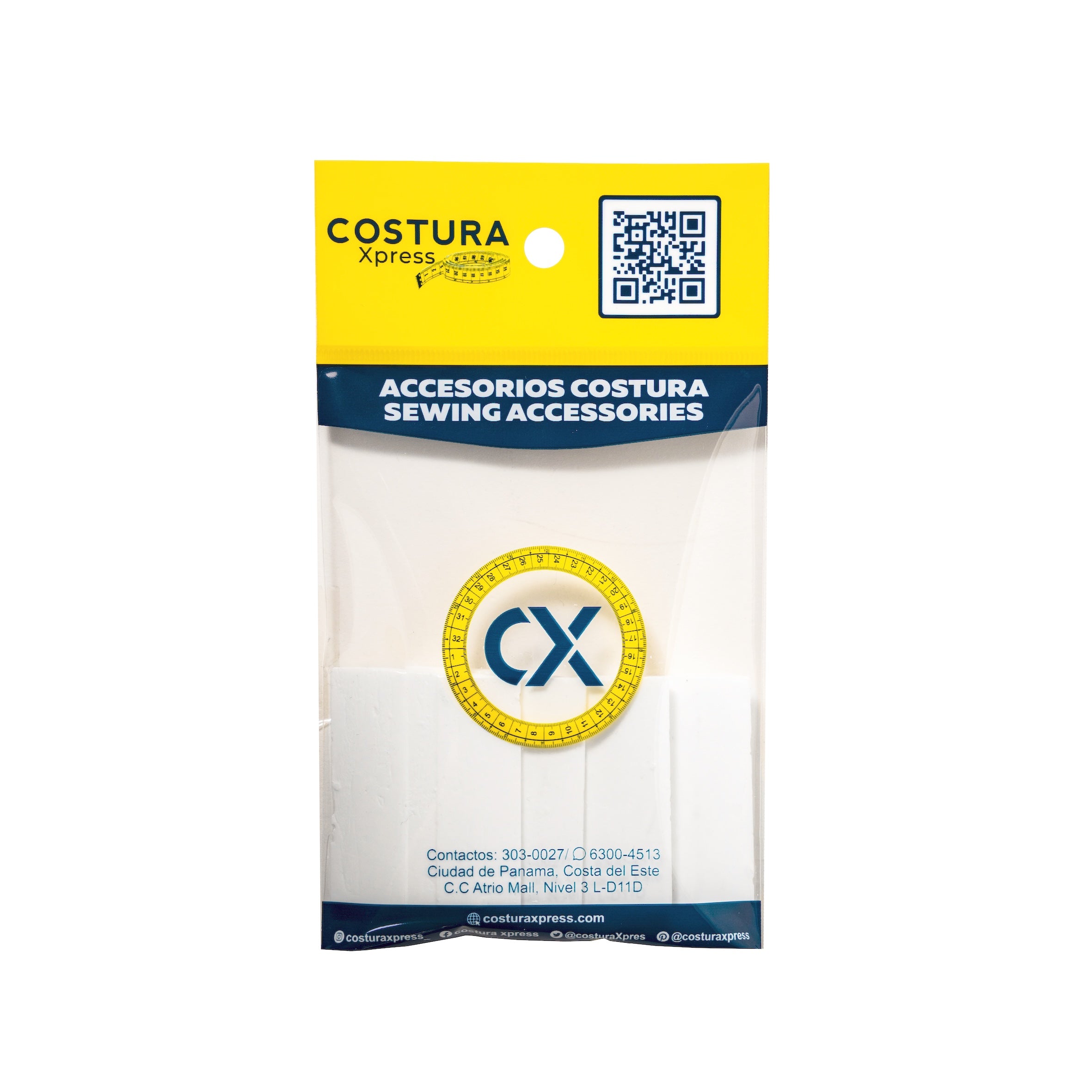 Tizas de Sastre (4 unid) / colores: amarilla, blanca