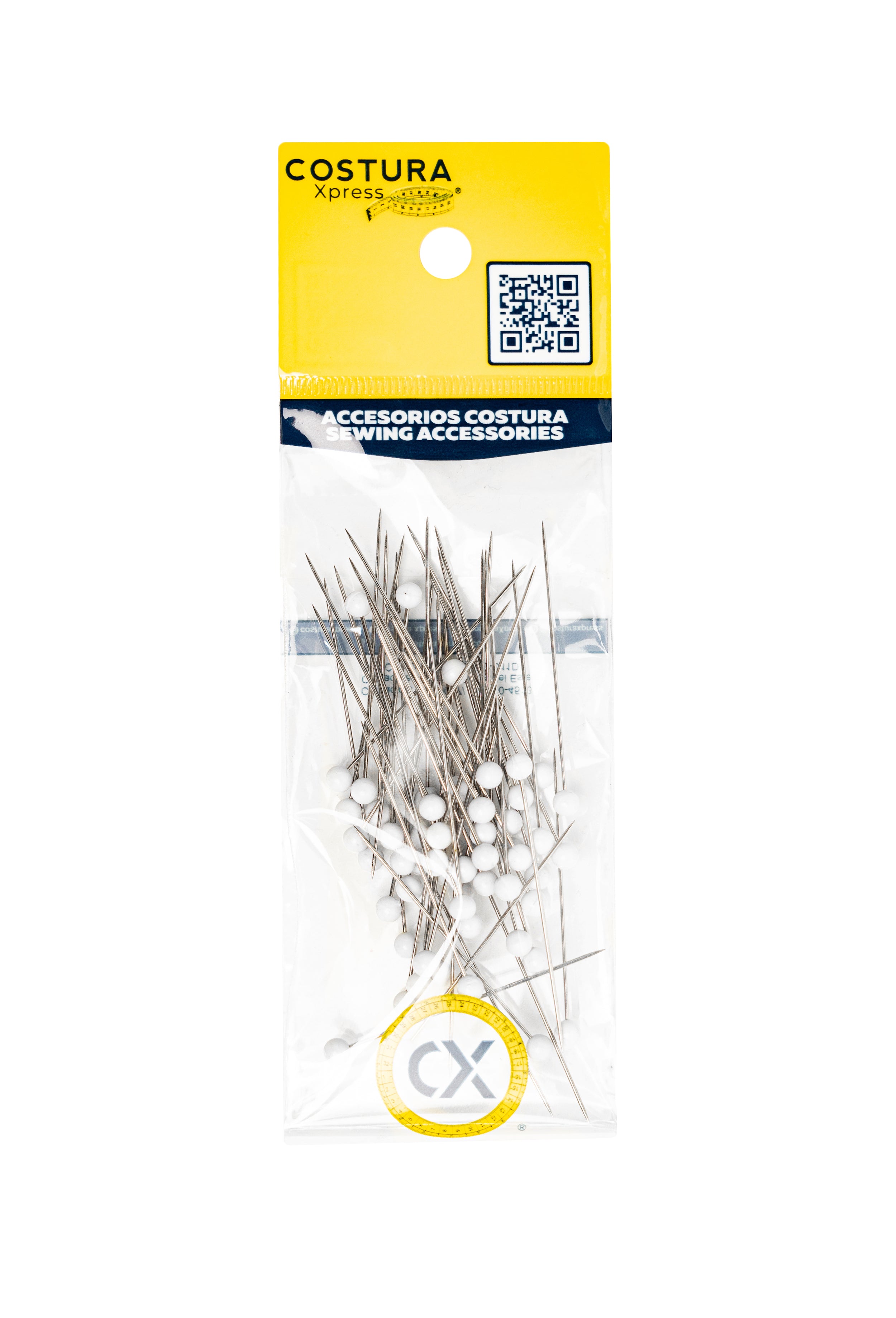 ALFILERES DRITZ ACERO INOXIDABLE LARGE CON CABEZA / 250 UNIDADES