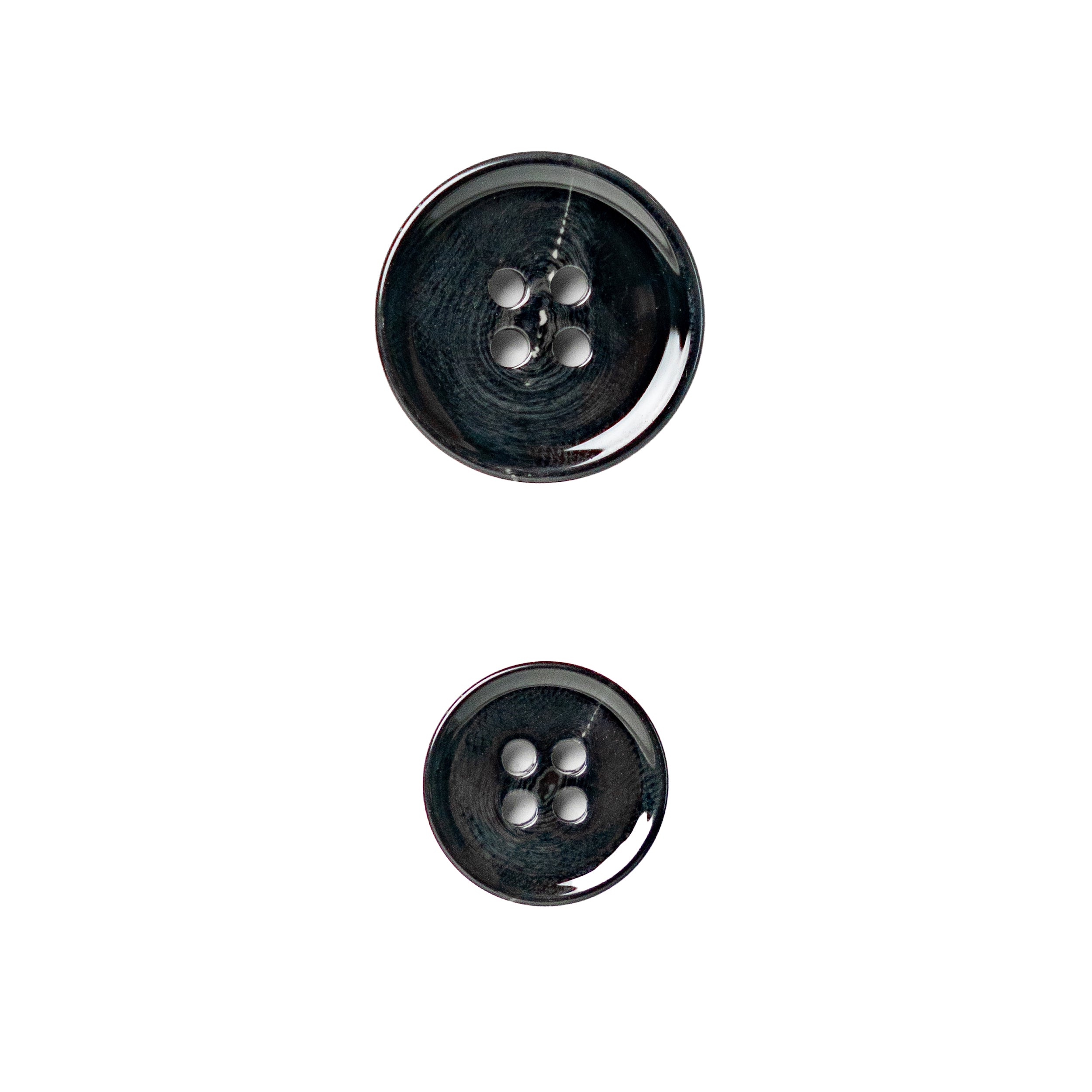 Juego de Botones de resina black 15mm (20 unid) / 20mm (15 unid)