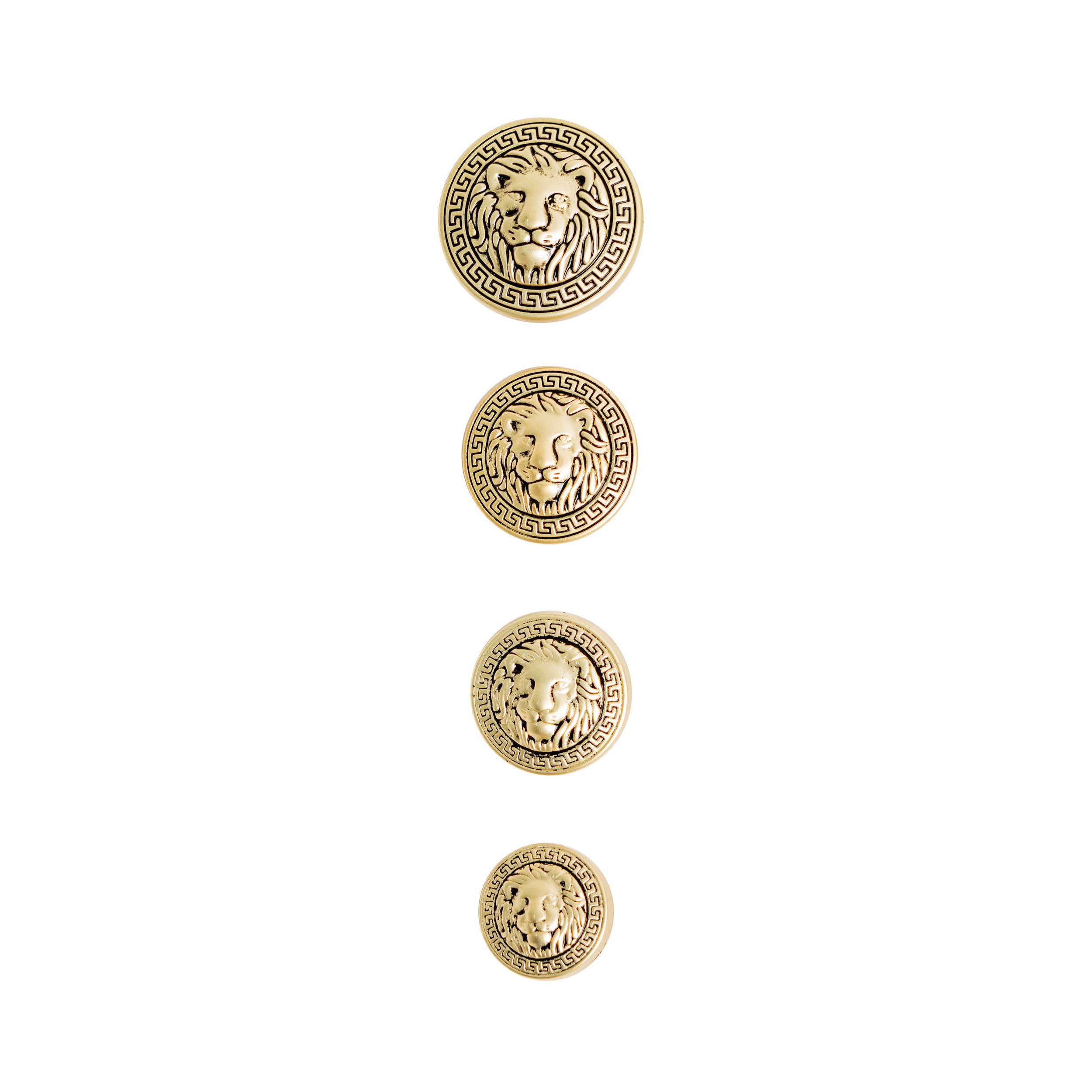 juego de Botones versace matte gold tamaños 15mm(10 unid) / 20mm (5 unid)