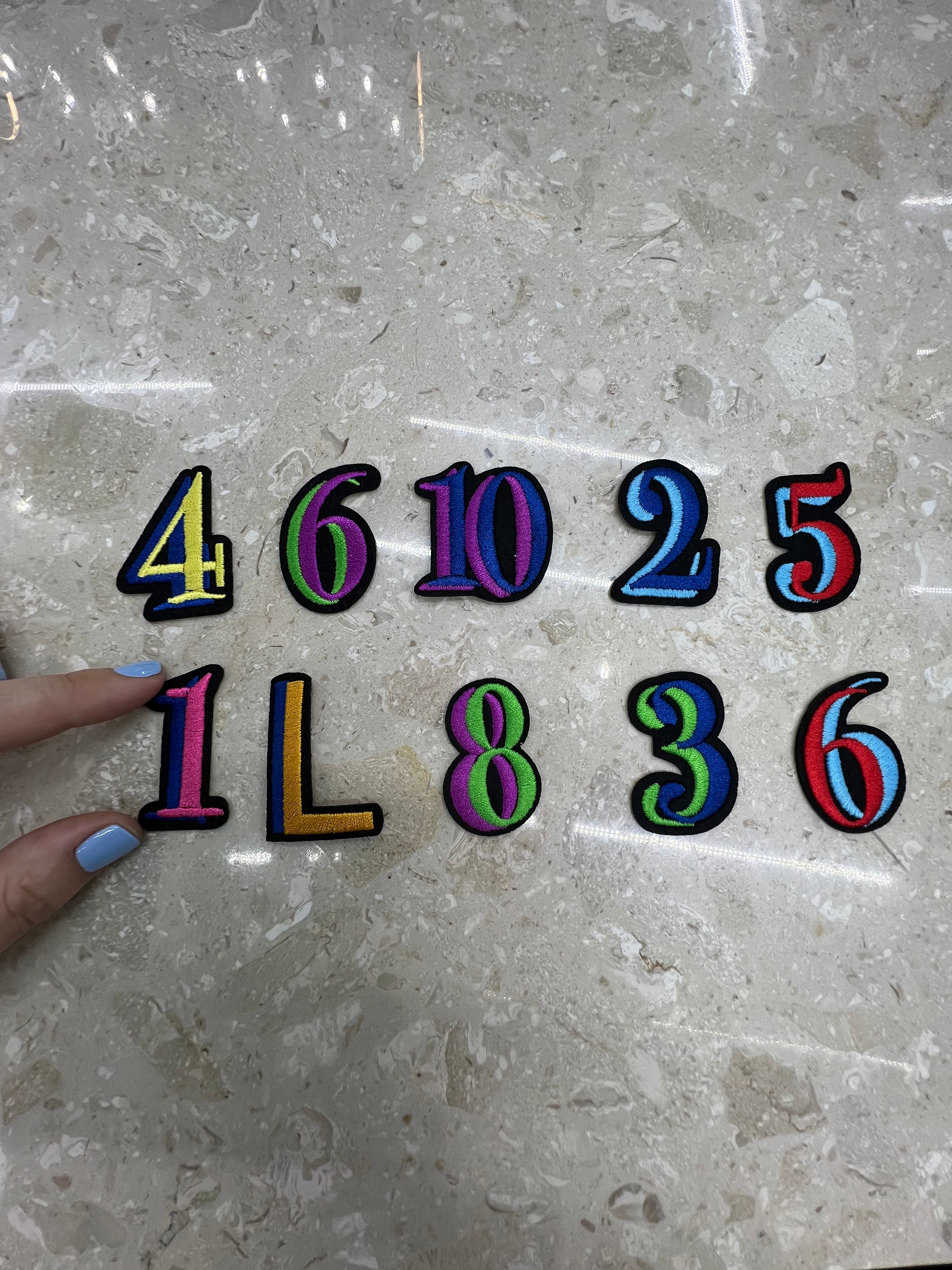 stickers letras - numeros