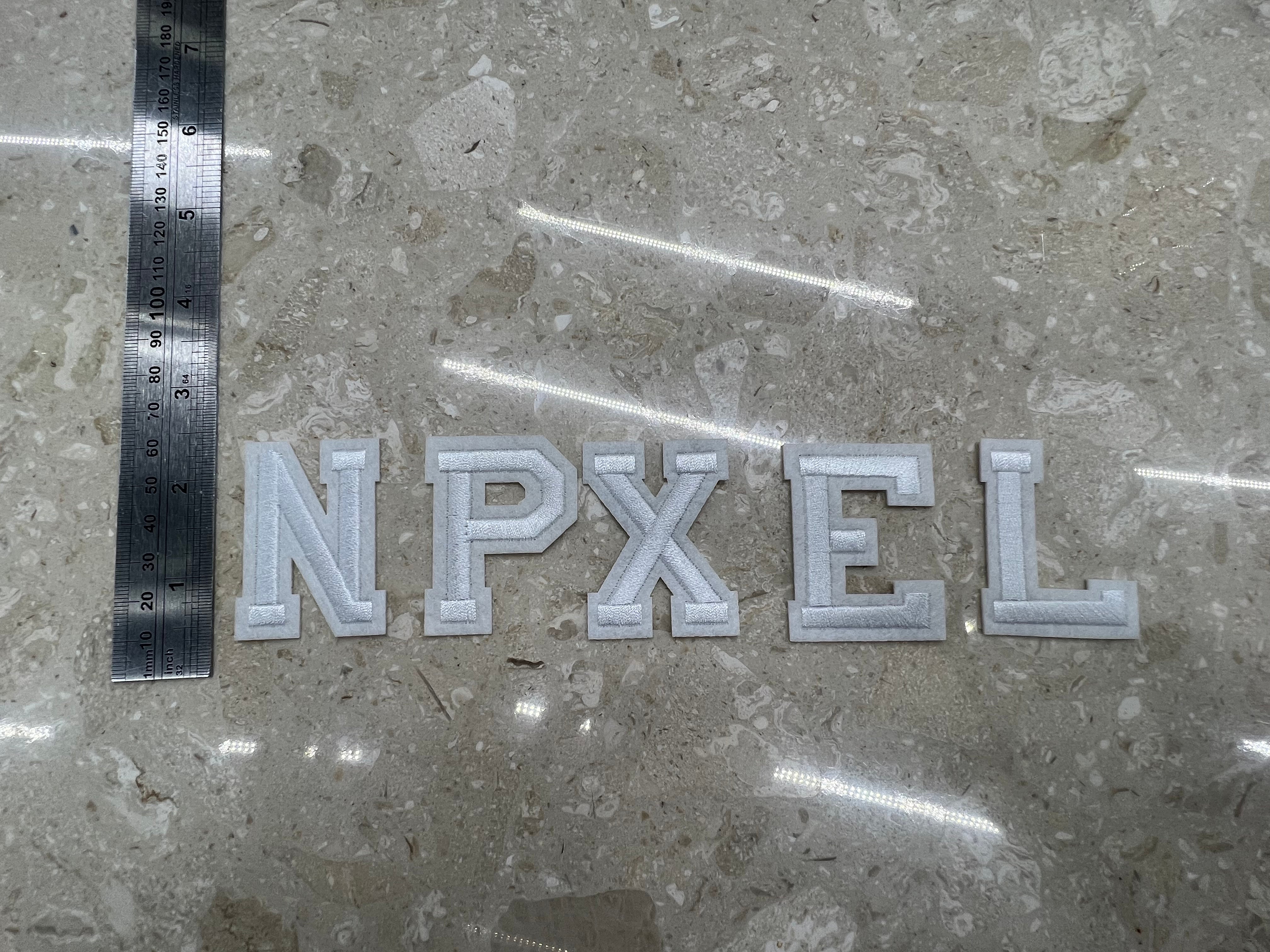 Stickers letras termoadhesivas