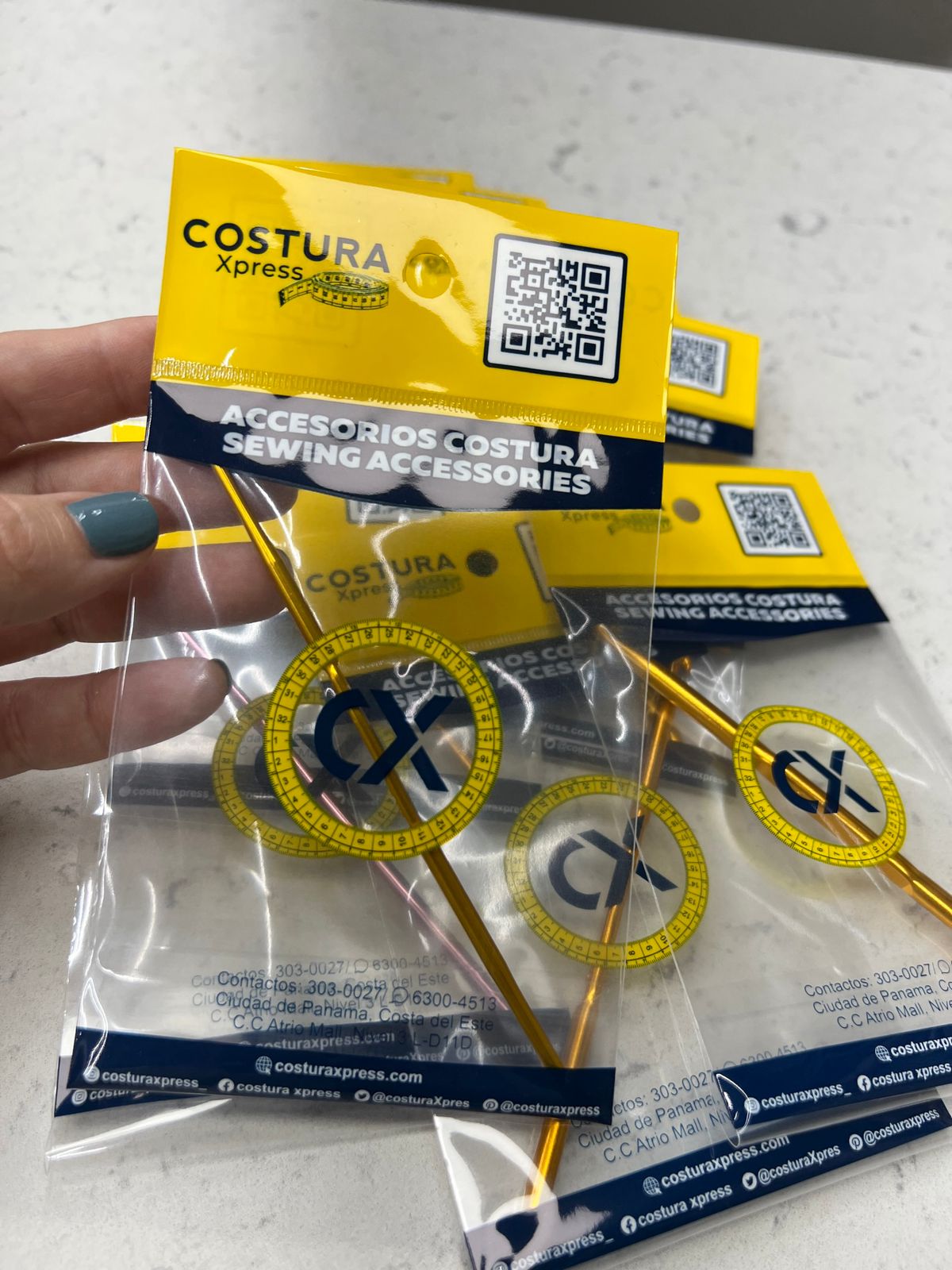 Agujas de tejer doble extremo