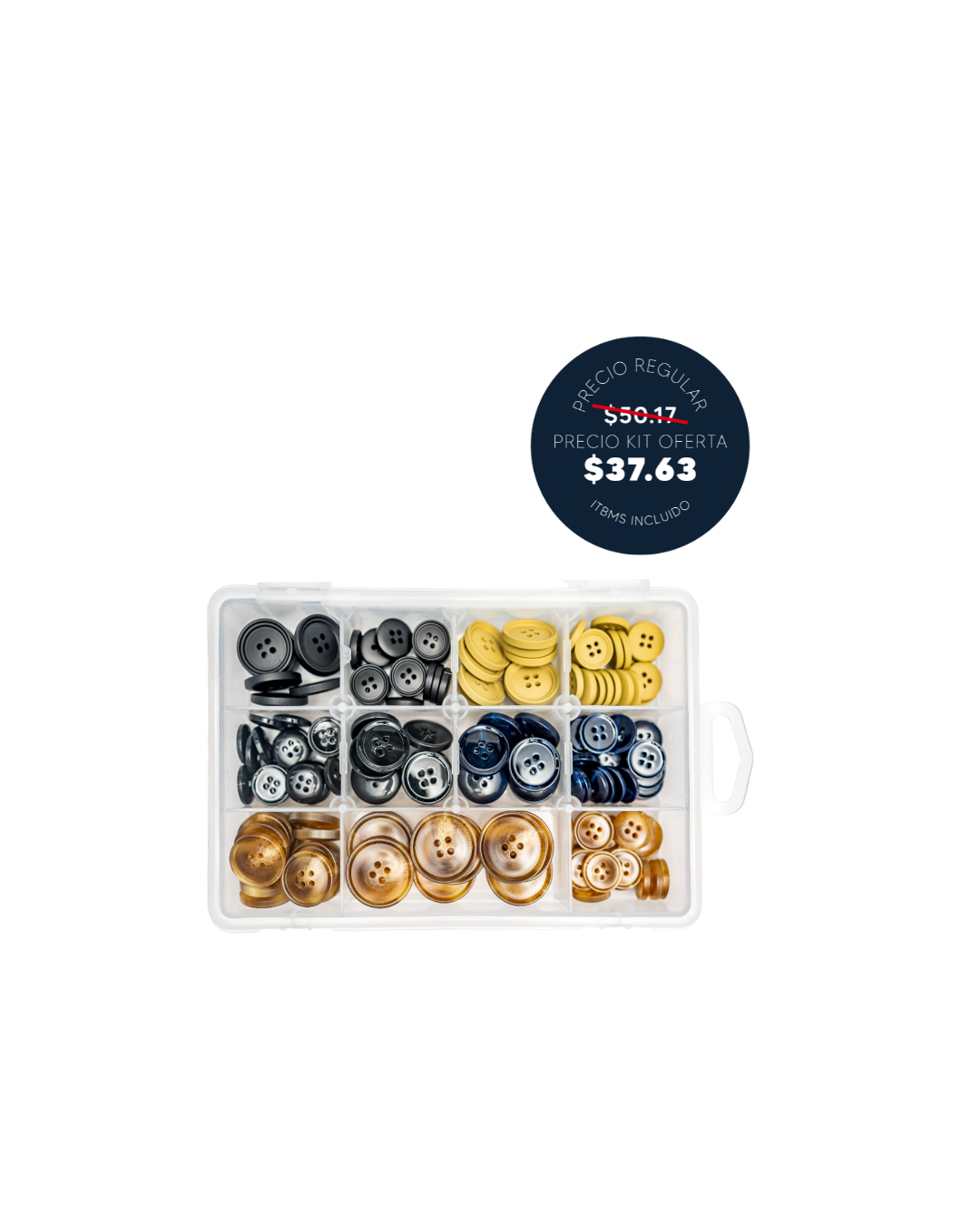 Kit botones de sastre: 165 Piezas