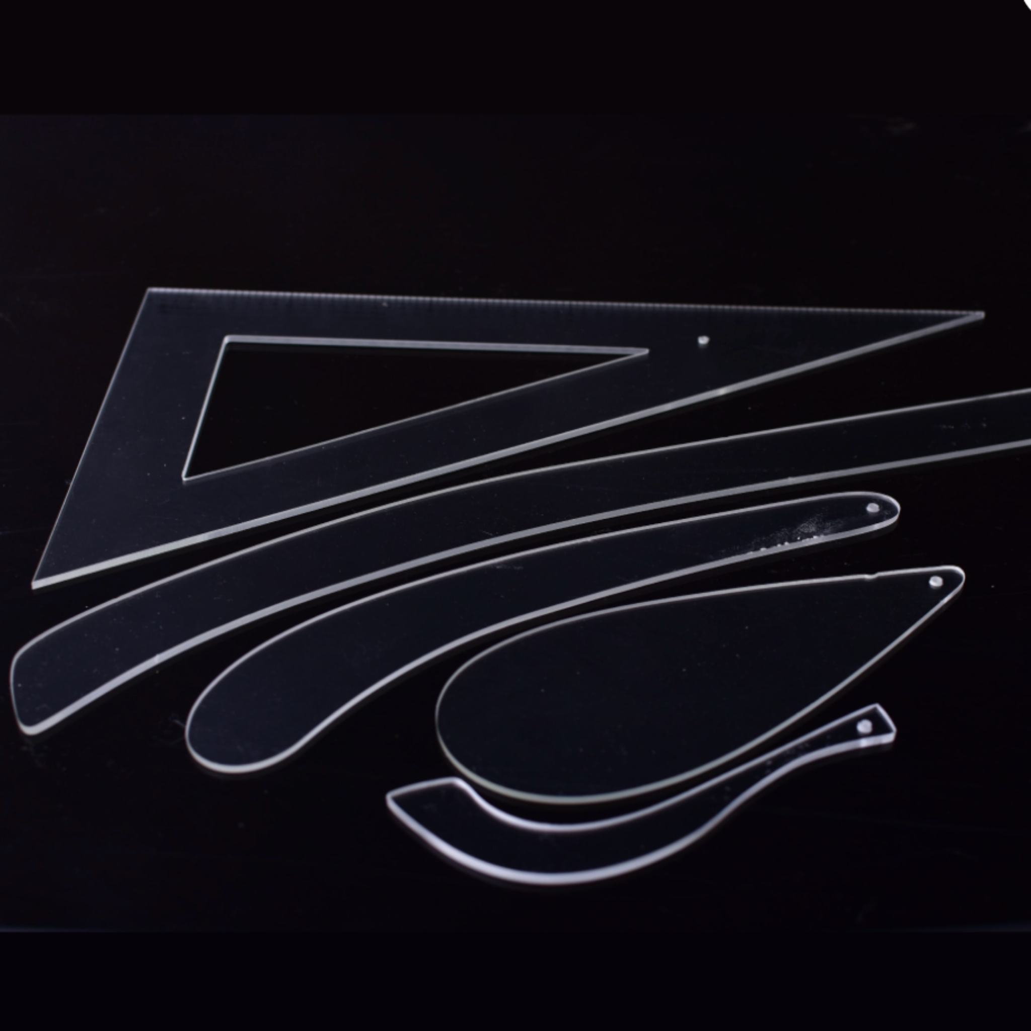 Juego de Reglas Multiusos en 1/2 Escala (5 Piezas)