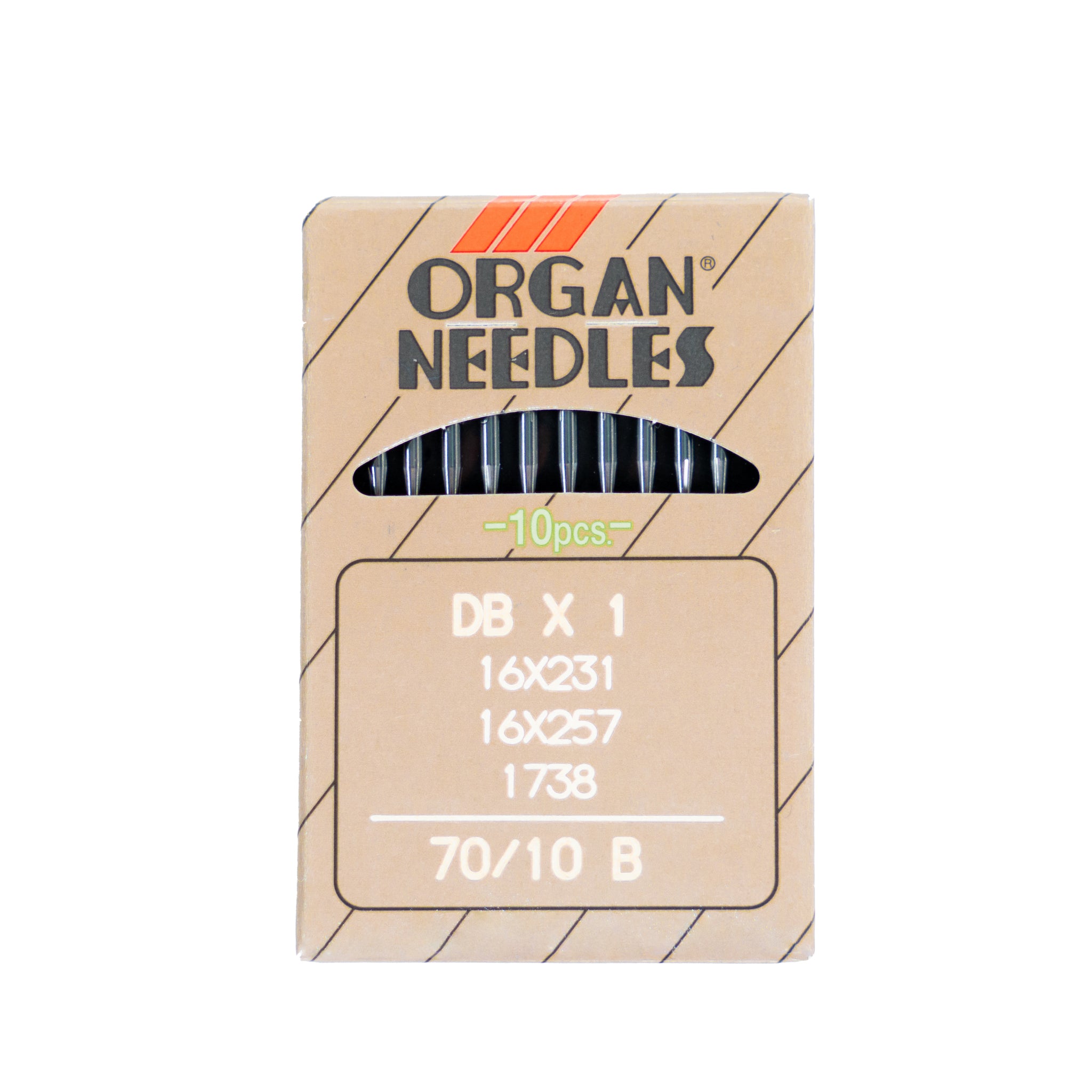 Paquete De 10 Agujas De Coser Para Cuero Organ 190LR (MTX190LR) - Para Máquinas Industriales Pfaff
