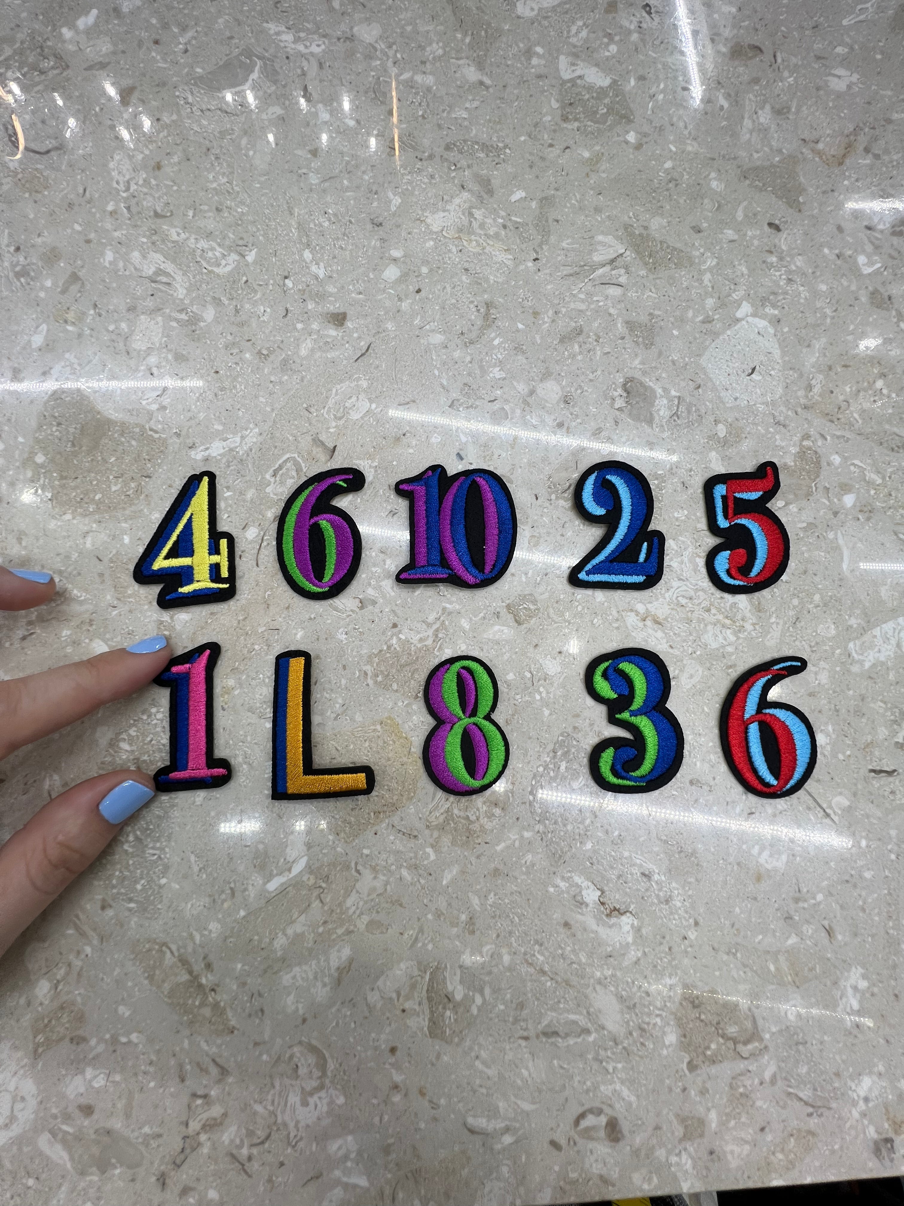 stickers letras - numeros