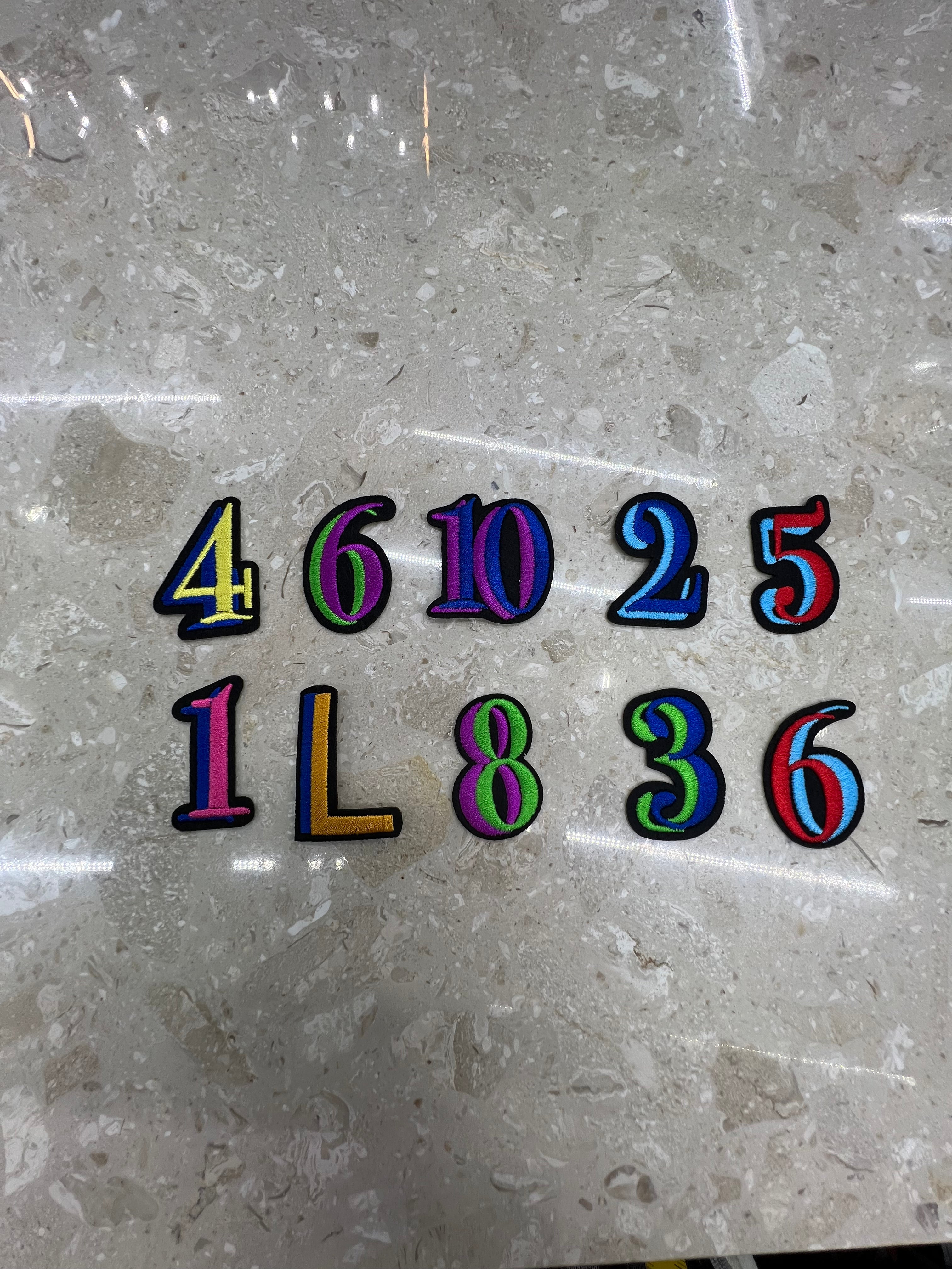 stickers letras - numeros