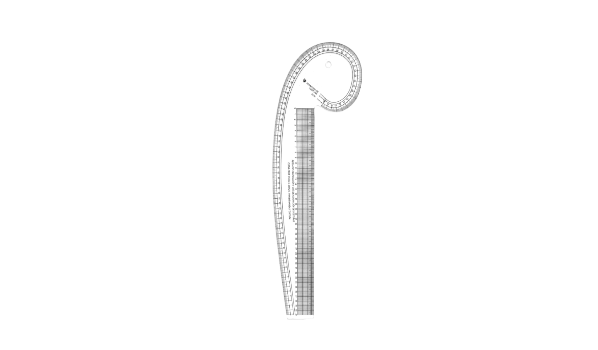curva magica multitrazos cristal  de 52CM largo X 5.2 CM ancho